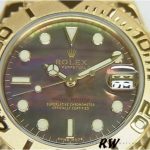 Rolex Yacht Master 169628 Yellow Gold Black MOP Dial 29MM Lady Replica Watch - Image 2