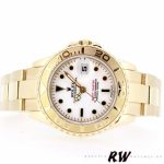 Rolex Yacht Master 169628 Yellow Gold White Dial 29MM Lady Replica Watch - Image 4