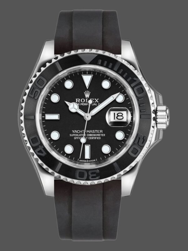Rolex Yacht Master 226659 White Gold Black Dial 42mm Mens Replica Watch - Image 1