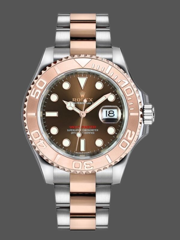 Rolex Yacht Master 268621 Everose Bezel Chocolate Dial 37mm Unisex Replica Watch - Image 1
