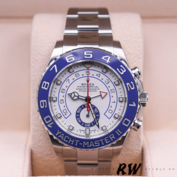 Rolex Yacht Master II 116680 White Square Dial 44mm Mens Replica Watch - Image 2