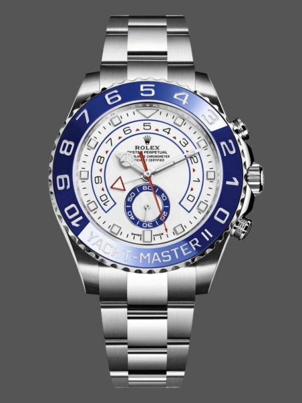 Rolex Yacht Master II 116680 White Square Dial 44mm Mens Replica Watch - Image 1