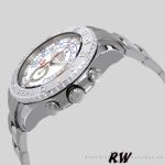 Rolex Yacht Master II 116689 White Dial Platinum 44mm Mens Replica Watch - Image 4