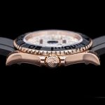 Rolex Yacht Master II 126655 Diamond Pave Dial Rose Gold 40mm Mens Replica Watch - Image 4