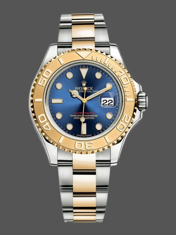 Rolex Yachtmaster 16623 Steel Yellow Gold Blue Dial 40MM Mens Replica Watch - Image 1
