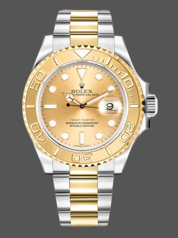 Rolex Yachtmaster 16623 Steel Yellow Gold Champagne Dial 40MM Mens Replica Watch - Image 1